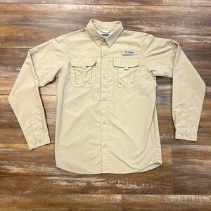 Columbia Boys’ PFG Beige Long Sleeve Shirt XL/18-20